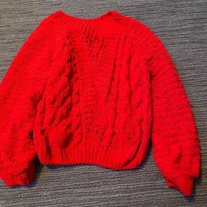 Francesca’s red sweater. size: S